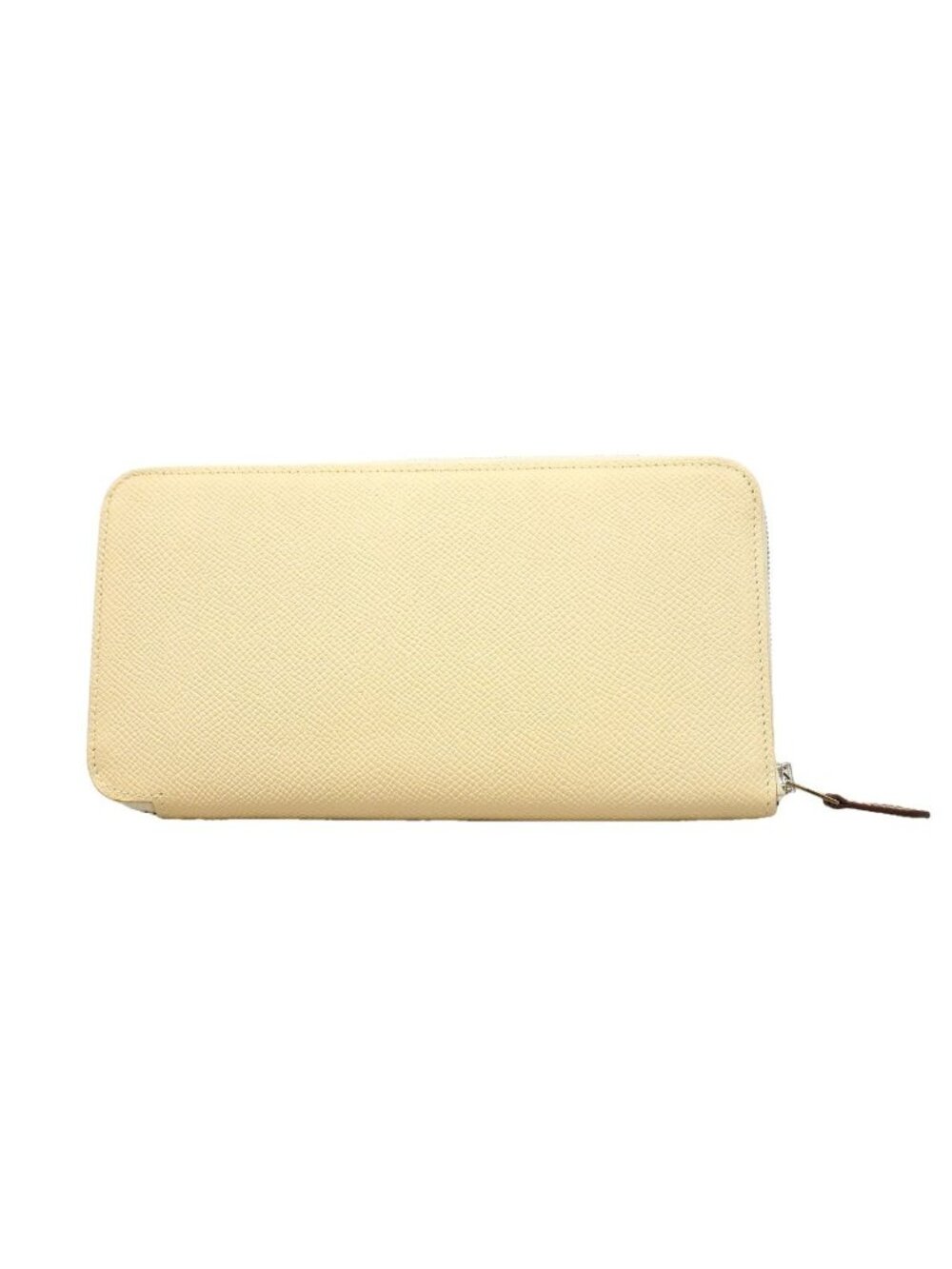 Hermes Wallet Azap Long Silk'in Veau Epsom Craie Silver